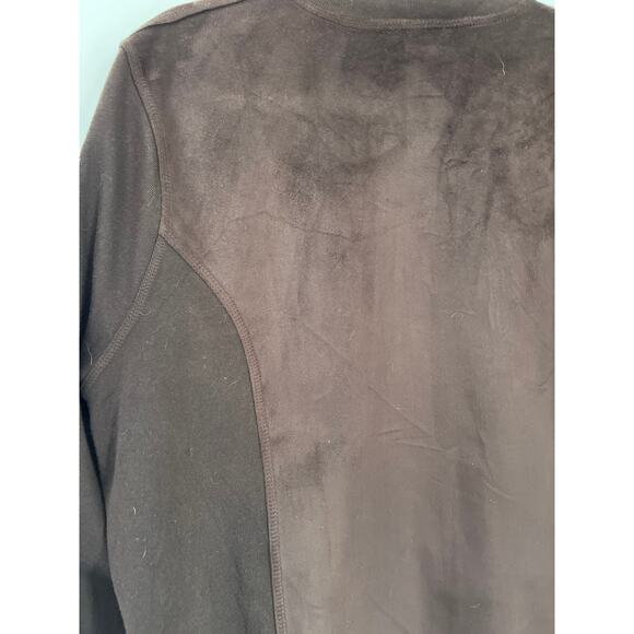 Ralph Lauren sueded zip up jacket brown‎ XL pockets preppy - Picture 10 of 14